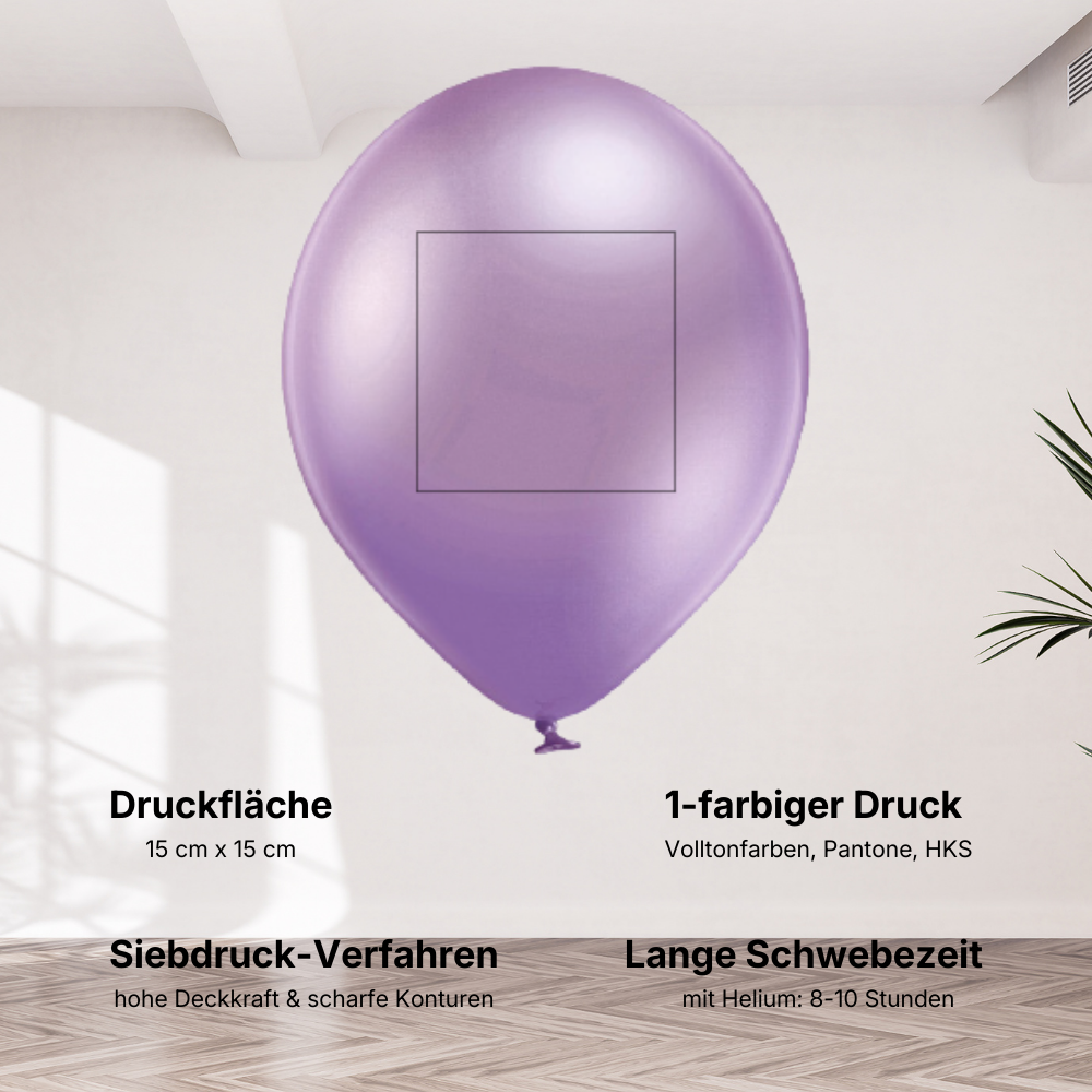 Print Glossy Latex Balloons (1-color print)