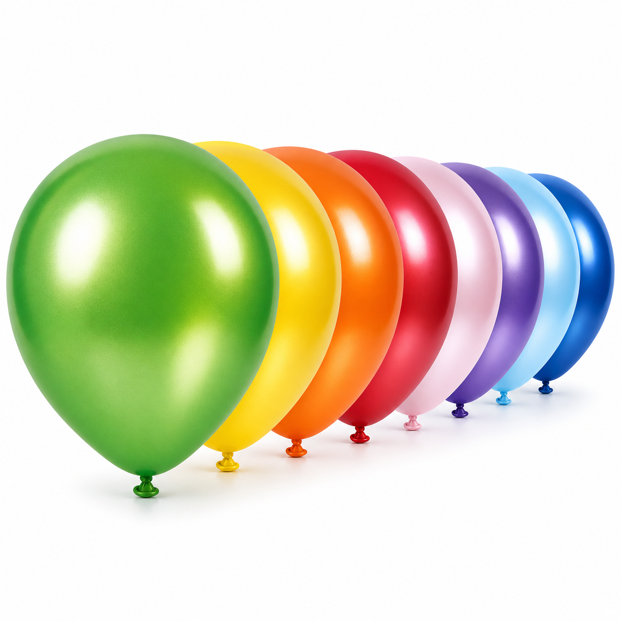 Metallic Luftballons 30 cm unbedruckt – Farben frei wählbar