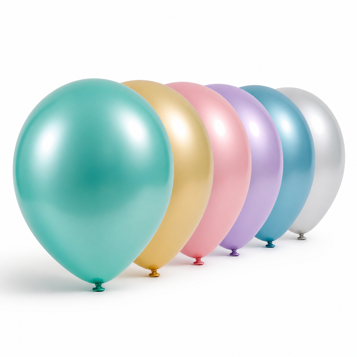 Glossy Luftballons 30 cm unbedruckt – Farben frei wählbar