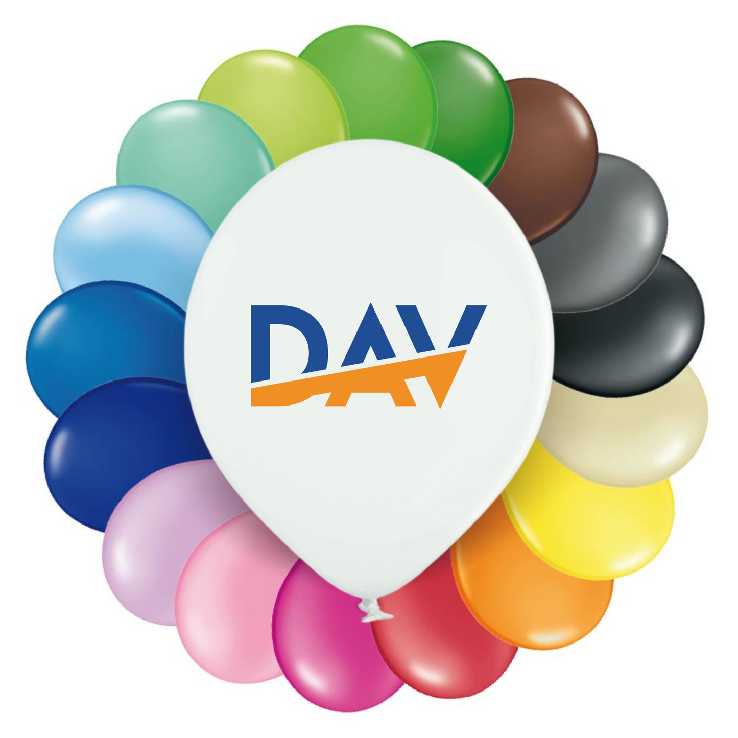 Latexballons Pastellfarben bedrucken (2-farbiger Druck)