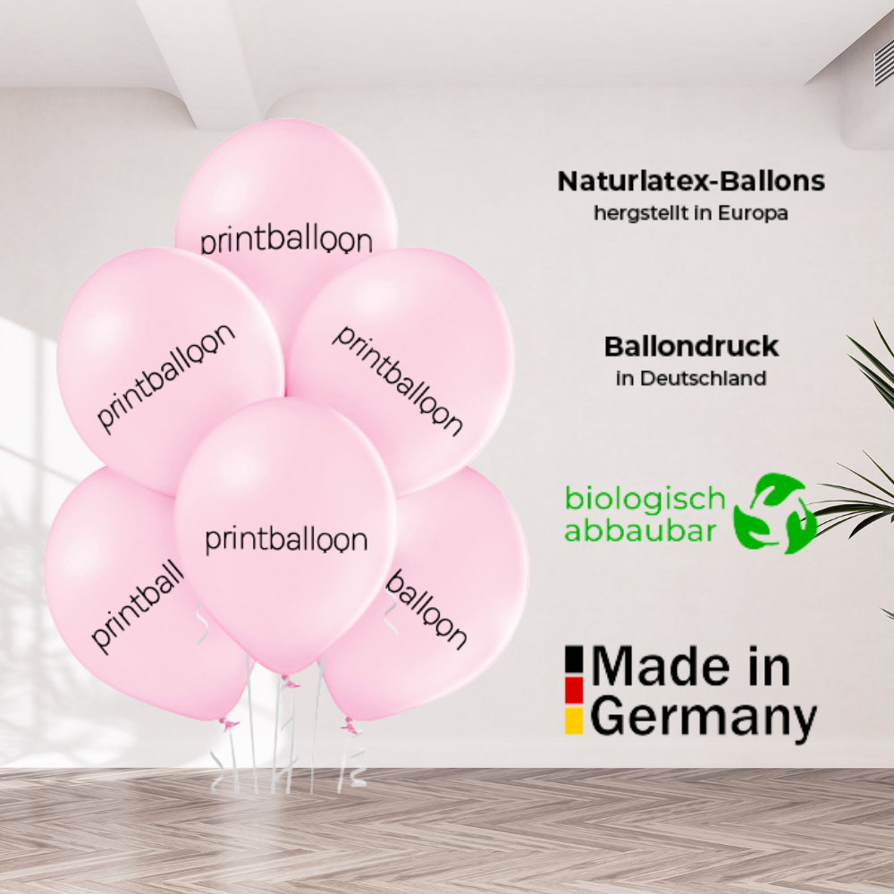 Latexballons Besteller-Farben bedrucken (1-farbiger Druck)