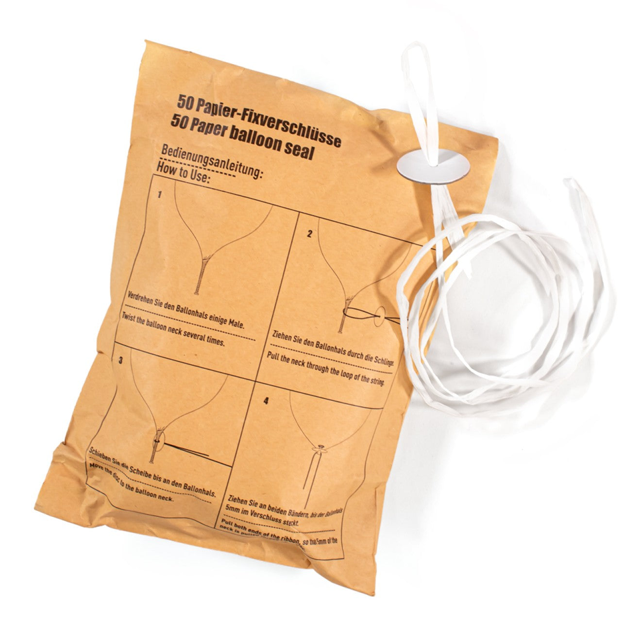 50 Balloon Ties for Helium Balloons