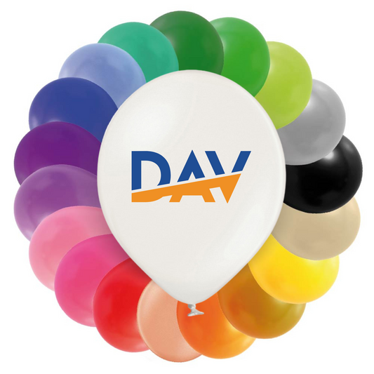 Latexballons Metallic-Farben bedrucken (2-farbiger Druck)