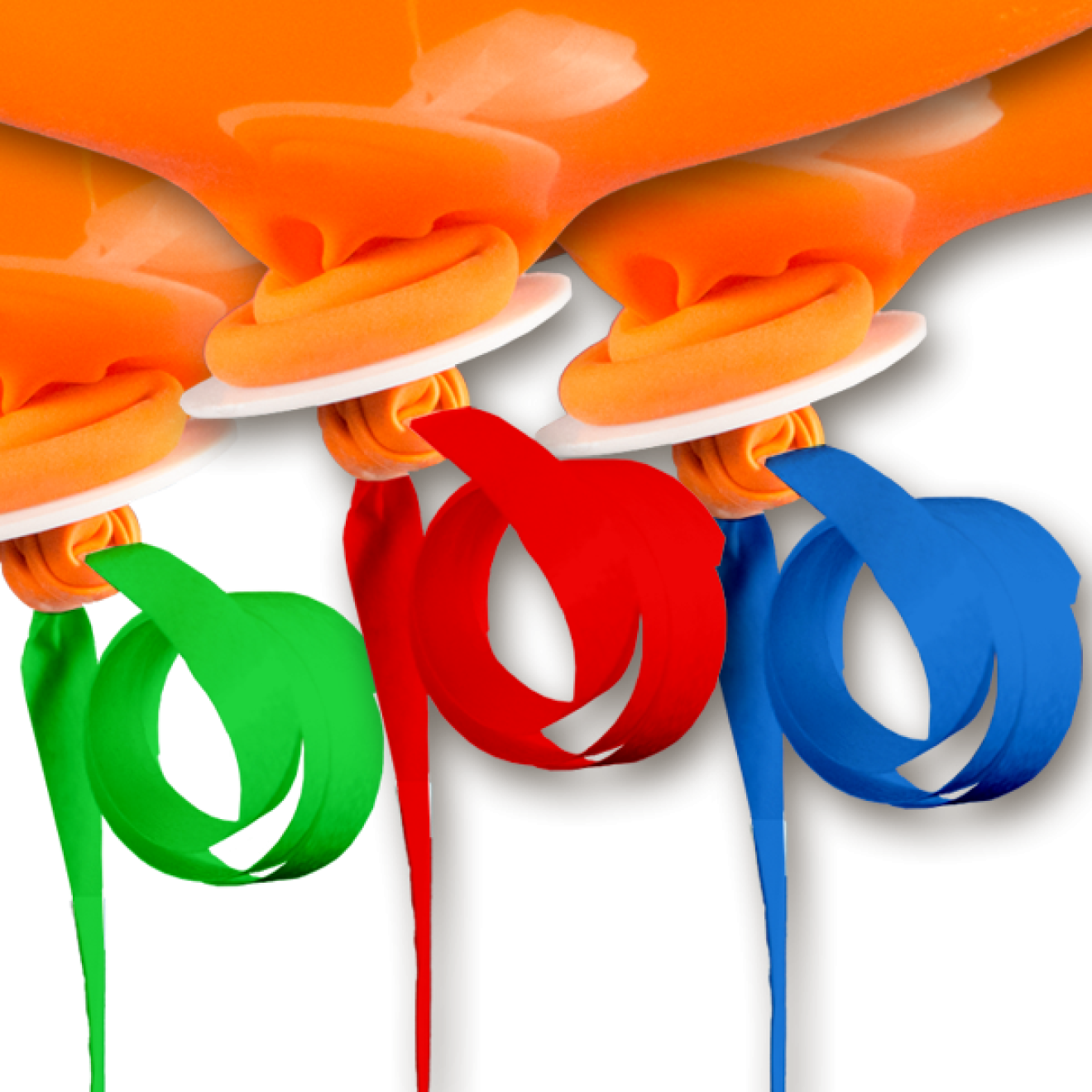 100 Balloon Fasteners Helium - Mixed Colors