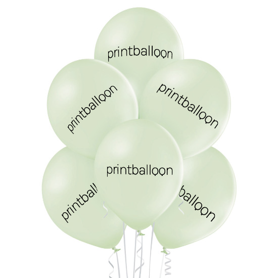 Print latex balloons in soft colors (1-color print)