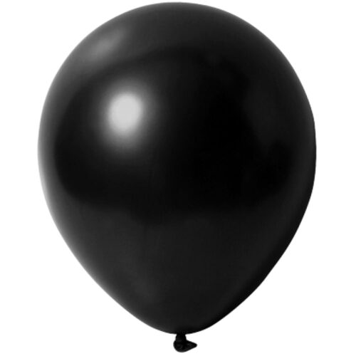 Luftballon Metallic Schwarz
