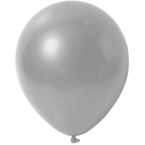 Luftballon Metallic Silber