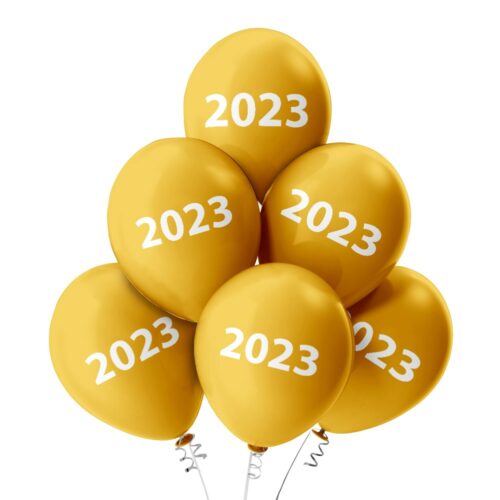 Silvester Ballons - 2023 - Gold