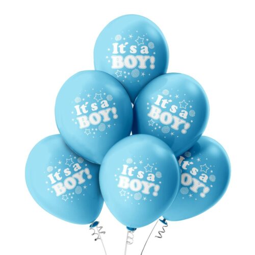 Luftballon-Geburt_ItsABoy_Hellblau