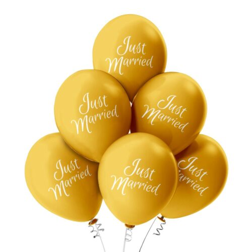 Luftballon-Hochzeit_JustMarried_Gold