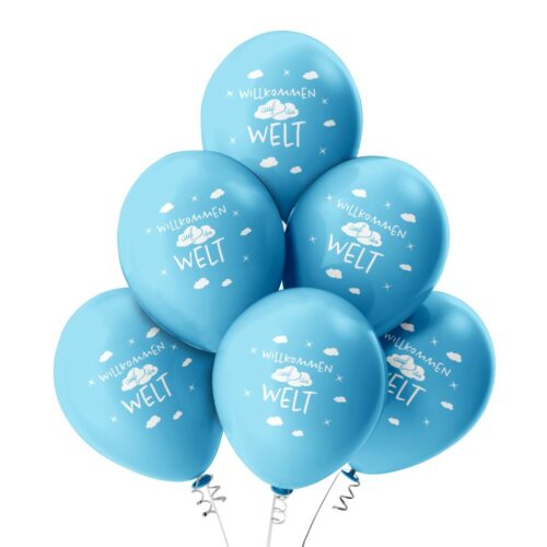 Luftballon-Geburt_WillkommenWelt_Hellblau