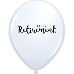 Luftballon Weiß - Happy Retirement