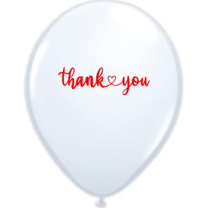Ballon Weiß - thank you