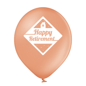 Luftballon RoseGold - Happy Retirement