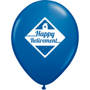 Luftballon Blau - Happy Retirement